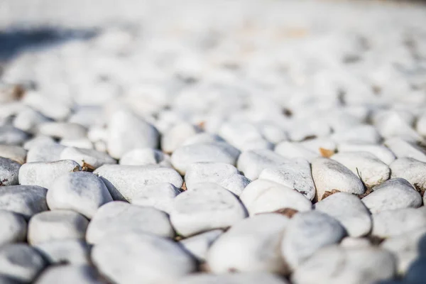 White stone background. White rocks and gravels as background