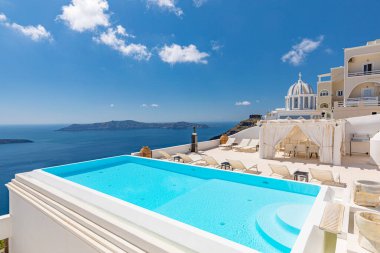 Santorini Adası 'nın güzel mimarisi, Yunanistan