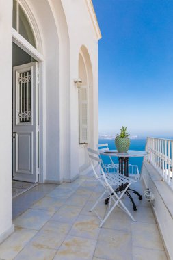 Santorini adasının güzel mimarisi