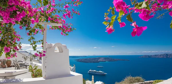 Hermosa Vista Isla Santorini Grecia — Foto de Stock