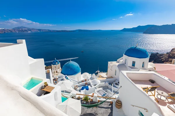 Gyönyörű Kilátás Nyílik Sziget Santorini Görögország — Stock Fotó