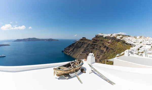 Прекрасний Вид Острів Санторіні Греція — стокове фото