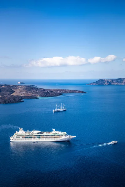 Aerial View Cruise Ship Sea — Stock Photo, Image