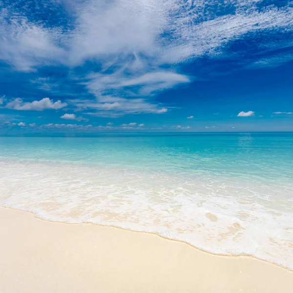 Playa Mar Tropical Impresionante Paisaje Verano Costa Costa Con Olas — Foto de Stock