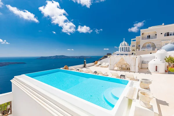 Vacker Arkitektur Santorini Grekisk — Stockfoto