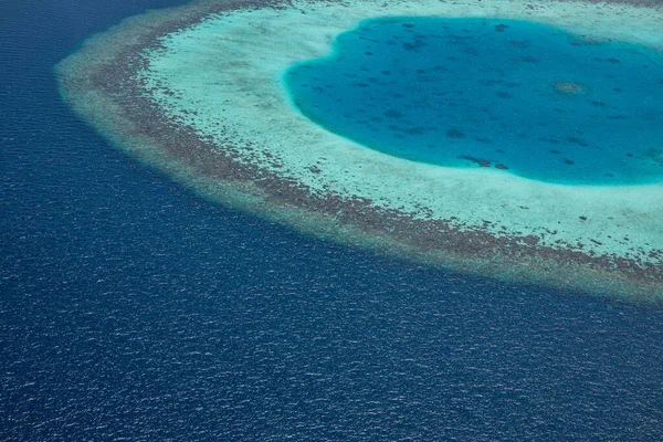 Eilanden Uitzicht Vanuit Lucht Luchtfoto Van Prachtig Malediven Paradijs Tropisch — Stockfoto