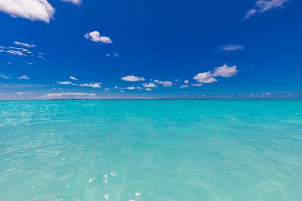 Hermoso Mar Tropical Con Playa Las Maldivas —  Fotos de Stock