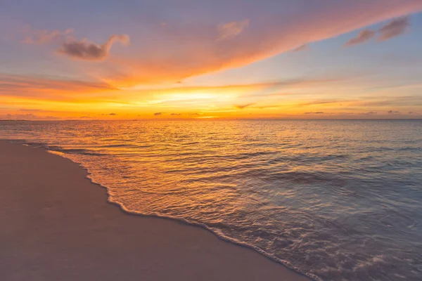 Plage Mer Tropicale Superbe Paysage Estival Rivage Côte Avec Des — Photo