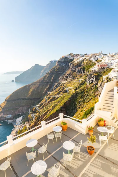 Piękna Biała Architektura Wyspy Santorini Grecja — Zdjęcie stockowe