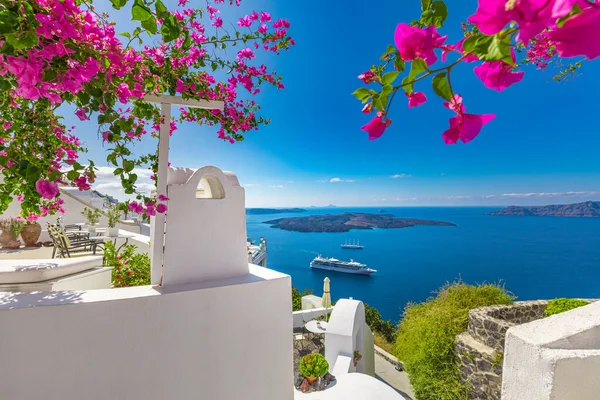 Hermosa Vista Isla Santorini Grecia — Foto de Stock