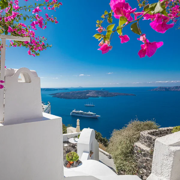 Piękna Architektura Wyspy Santorini — Zdjęcie stockowe