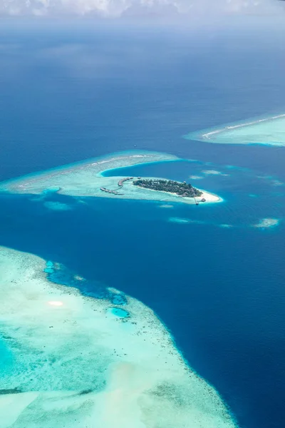 Vista Aérea Las Islas Foto Aérea Hermosa Playa Tropical Del —  Fotos de Stock