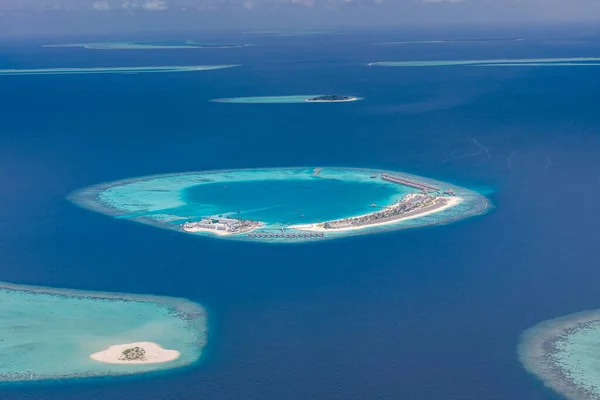 Vista Aérea Las Islas Foto Aérea Hermosa Playa Tropical Del — Foto de Stock