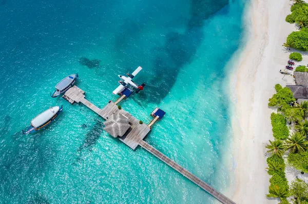 Luftaufnahme Eines Luxuriösen Tropischen Resorts — Stockfoto
