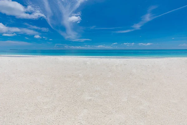 Belle Plage Tropicale Avec Sable Blanc Ciel Bleu — Photo