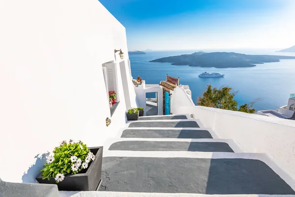 Красива Архітектура Острова Санторіні Греція — стокове фото