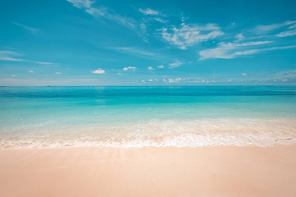 Strand Tropische Zee Prachtige Zomer Landschap Kust Kust Met Kalme — Stockfoto