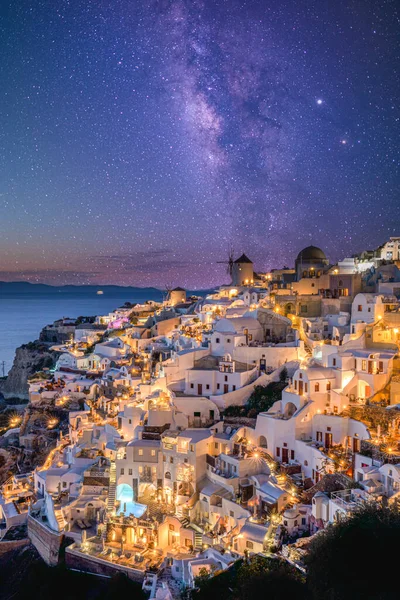 Hermosa Vista Ciudad Santorini Grecia —  Fotos de Stock