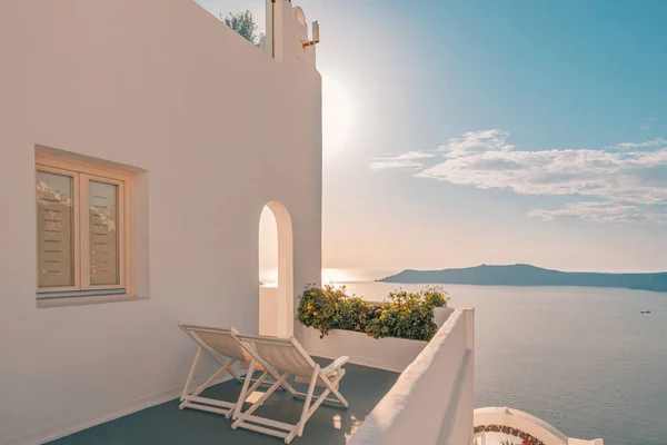 Piękna Architektura Wyspy Santorini Grecji — Zdjęcie stockowe