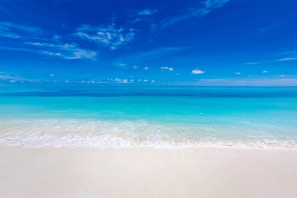 Playa Mar Tropical Impresionante Paisaje Verano Costa Costa Con Olas — Foto de Stock