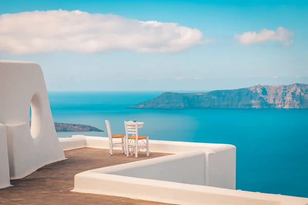 Hermosa Arquitectura Santorini Isla Griega — Foto de Stock