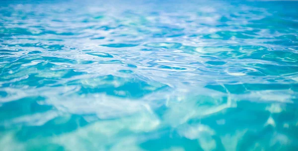 Superfície Água Azul Com Ondulações — Fotografia de Stock