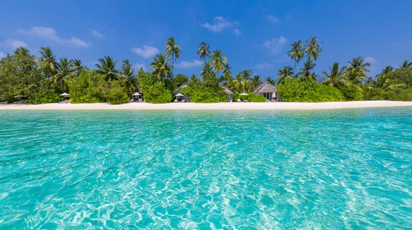 Schönes Luxus Resort Tropischen Strand Mit Meerblick — Stockfoto