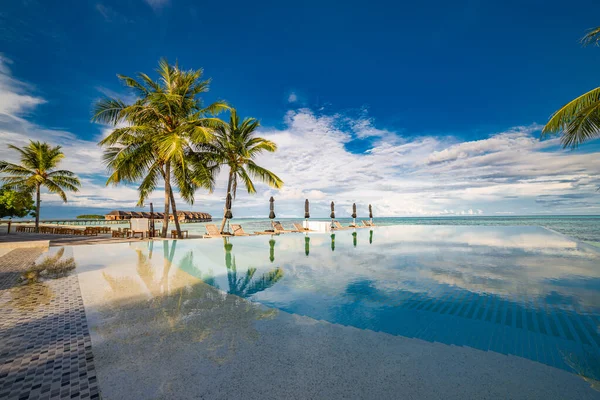 Vacker Tropisk Strand Resebegrepp — Stockfoto