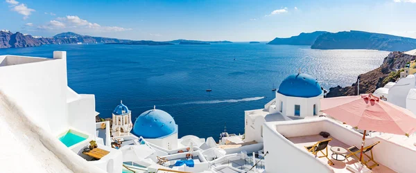 Beautiful White Architecture Island Santorini — Stock Photo, Image