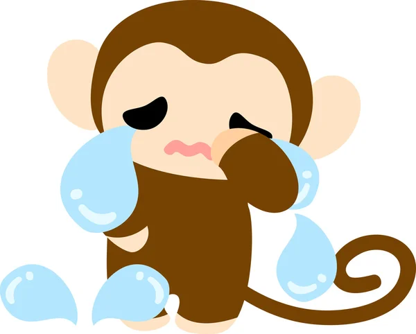 Η εικονογράφηση του όμορφη μαϊμού — Διανυσματικό Αρχείο