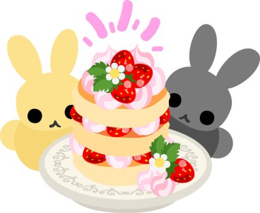 Sevimli küçük tavşan