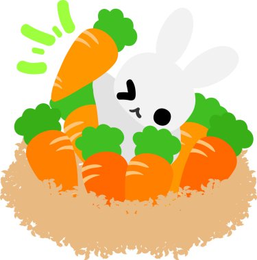 Sevimli küçük tavşan