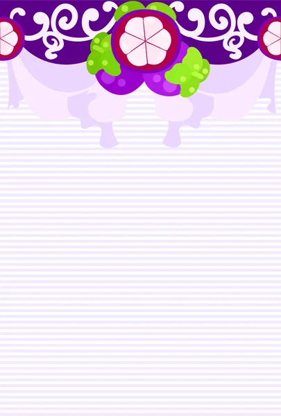 La carte postale Fruits — Image vectorielle