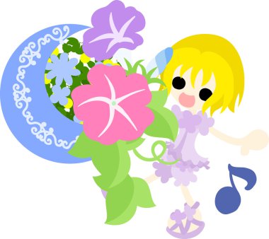 Sabah zafer ve bir kız, çizim