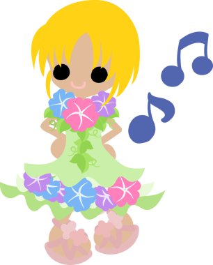 Sabah zafer ve bir kız, çizim