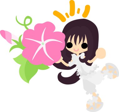 Sabah zafer ve bir kız, çizim