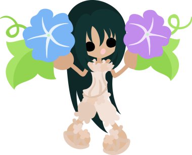 Sabah zafer ve bir kız, çizim