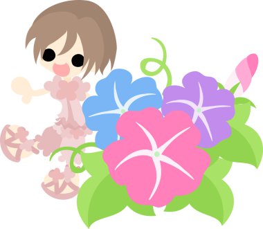 Sabah zafer ve bir kız, çizim