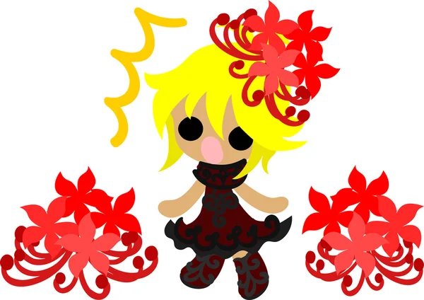 Örümcek lily kız resmi