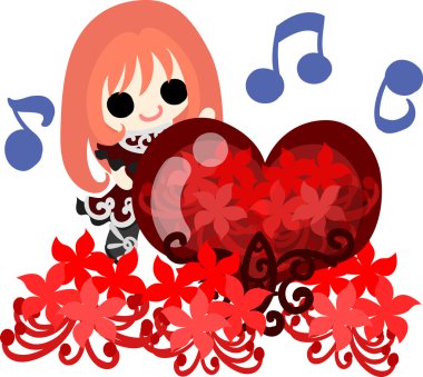 Örümcek lily kız resmi