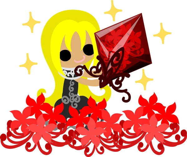 Örümcek lily kız resmi