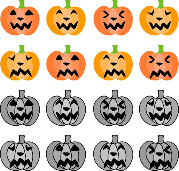 Les icônes d'Halloween — Image vectorielle