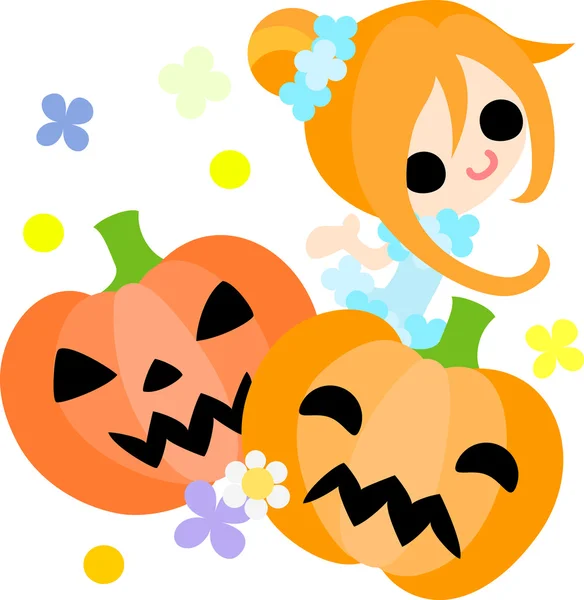 The Halloween illustration — Stock Vector