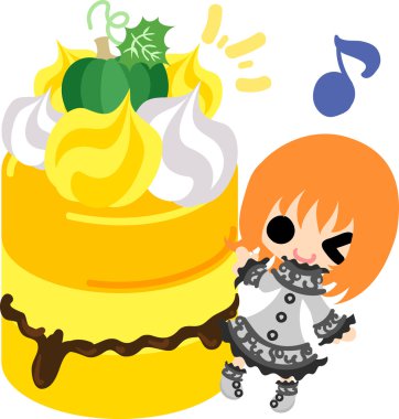 Kabak tatlılar şirin illüstrasyon