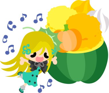 Kabak tatlılar şirin illüstrasyon