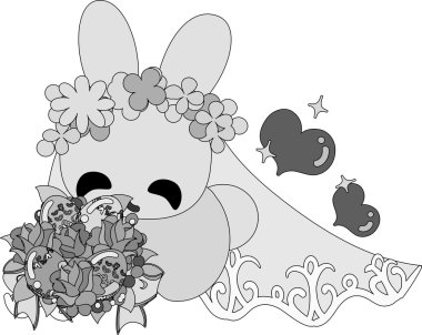 Sevimli küçük tavşan