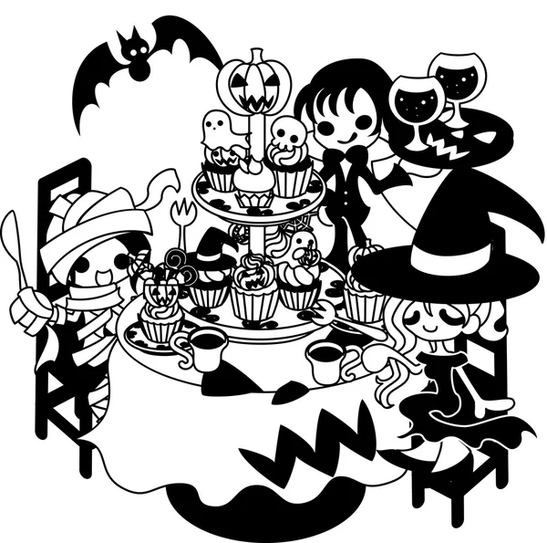 Fiesta de Halloween — Vector de stock