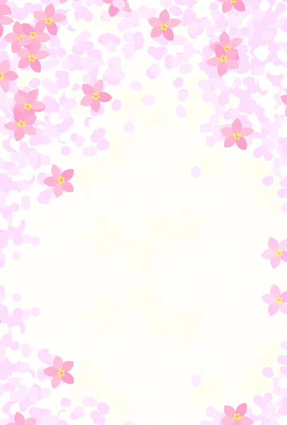 Carte postale des fleurs du printemps — Image vectorielle