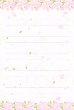 Kiraz çiçekleri kartpostal