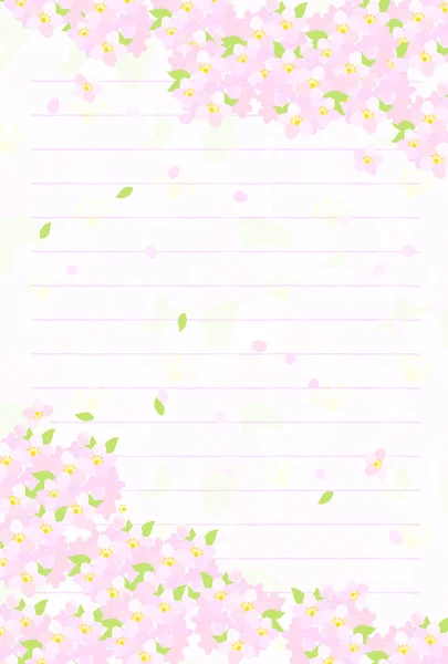 Kiraz çiçekleri kartpostal